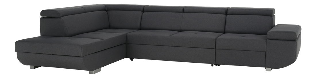 Rohová sedačka Meven (tmavě šedá) (L)