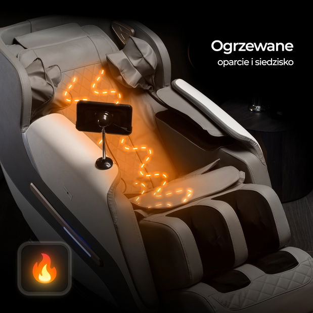 Masážní křeslo Visita Max (šedá)