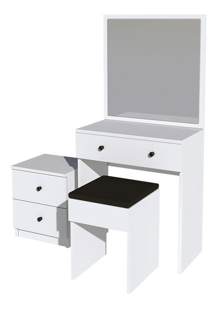 Toaletní stolek Nikki (Bílá)