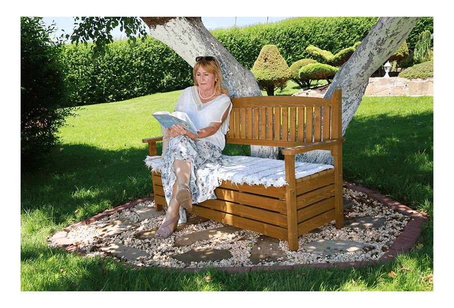 Zahradní lavice 150 cm Amelli (hnědá)