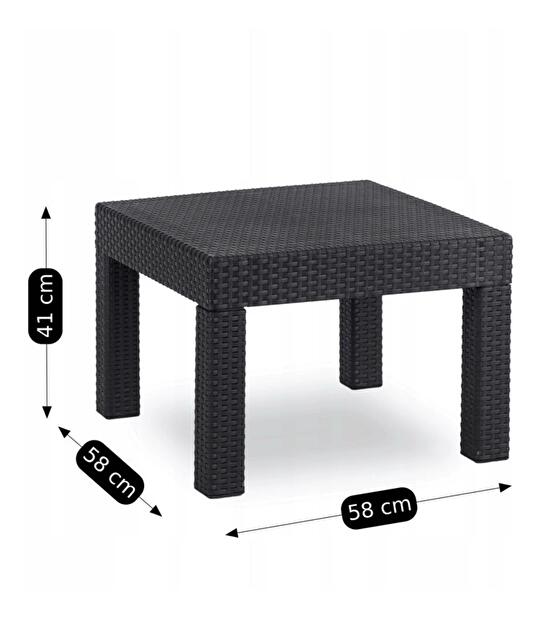 Zahradní set Filologia (černá) (pro 2 osoby)
