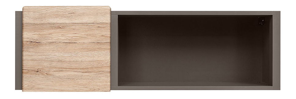 Skříňka na stěnu BRW Author SFW1D/4/12 (Láva + Dub Sanremo světlý)