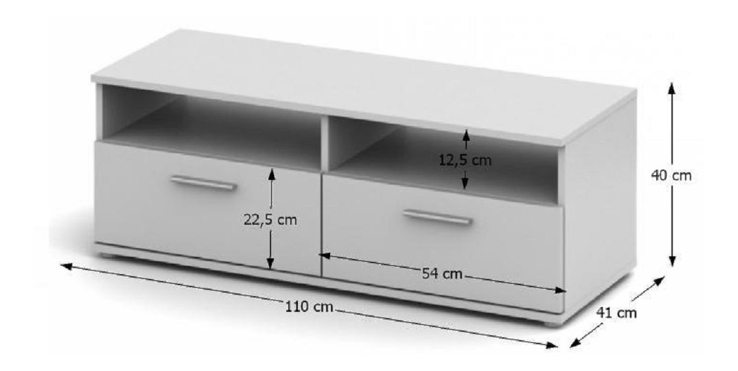 TV stolek/skříňka Notrea Typ 12 (bílá) *výprodej
