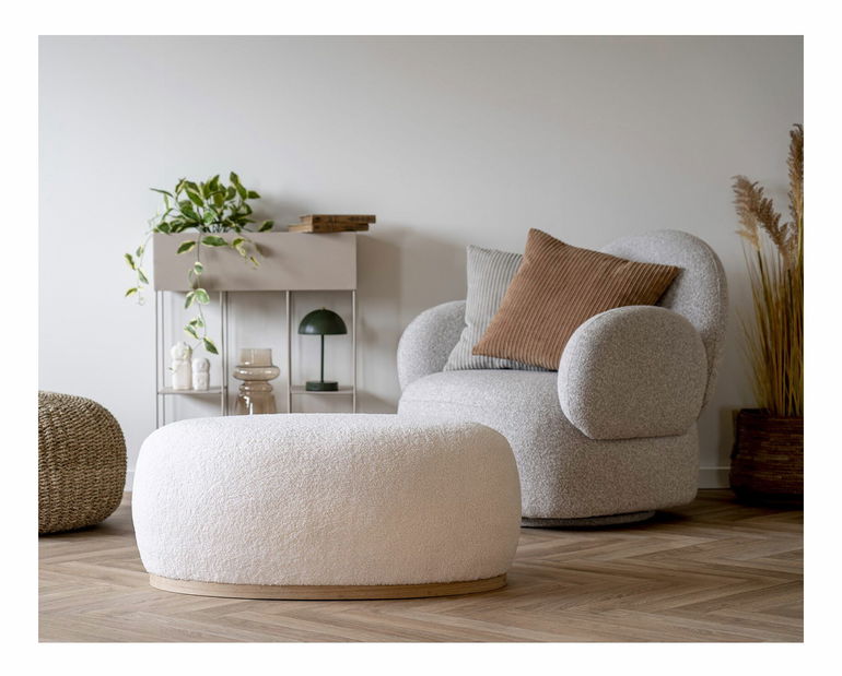 Křeslo Mnaloria (světle šedá)