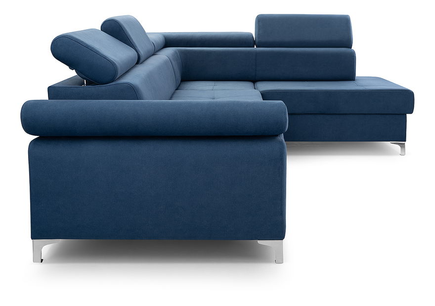 Rohová sedací souprava Madeira (tmavě modrá) (P)