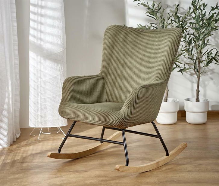 Houpací křeslo Belveder (olivová)