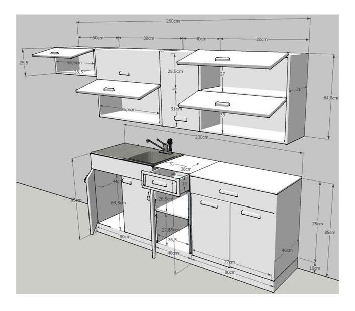 Kuchyně Igo IA 260 cm
