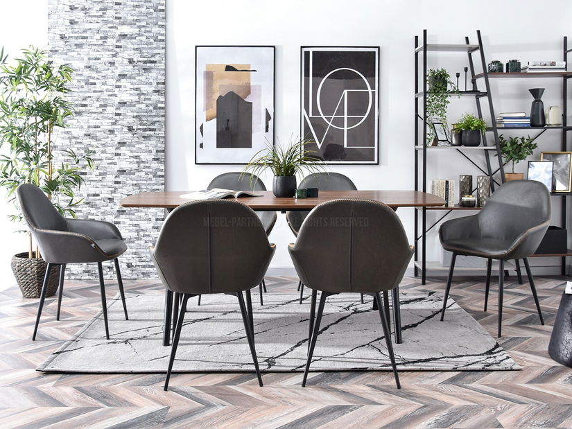 Židle Gemer (šedá + černá)