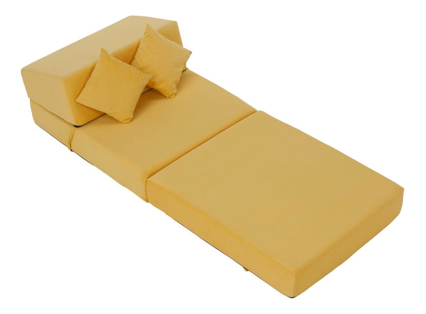 Rozkládací křeslo Plantearan (žlutá)