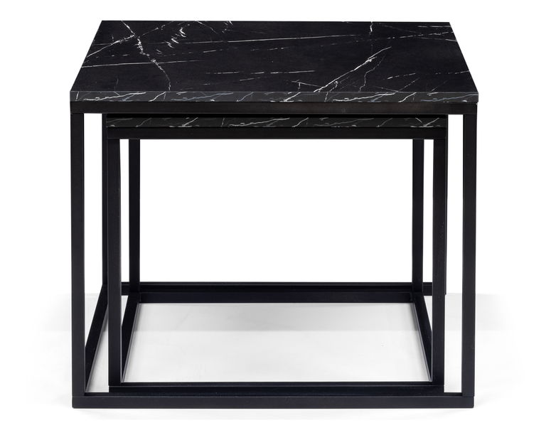 Sestava 2 konferenčních stolků Verona (černý mramor)