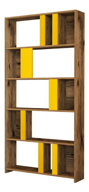 Regál Limba (Ořech + Žlutá)