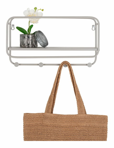 Nástěnný věšák Felmira 1 (šedá)