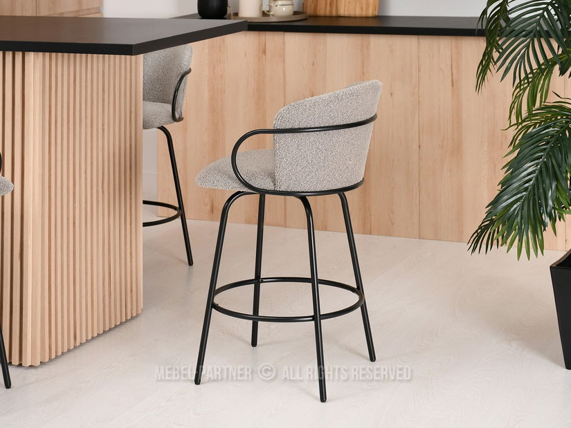 Židle Sofia (světlobéžová + černá)