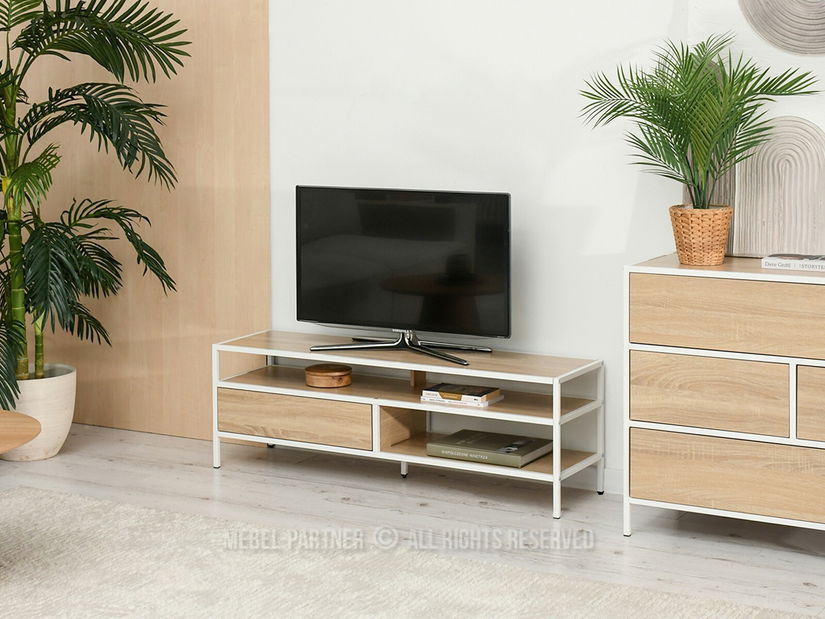 TV stolek/skříňka Soren Rtv (sonoma + bílá)