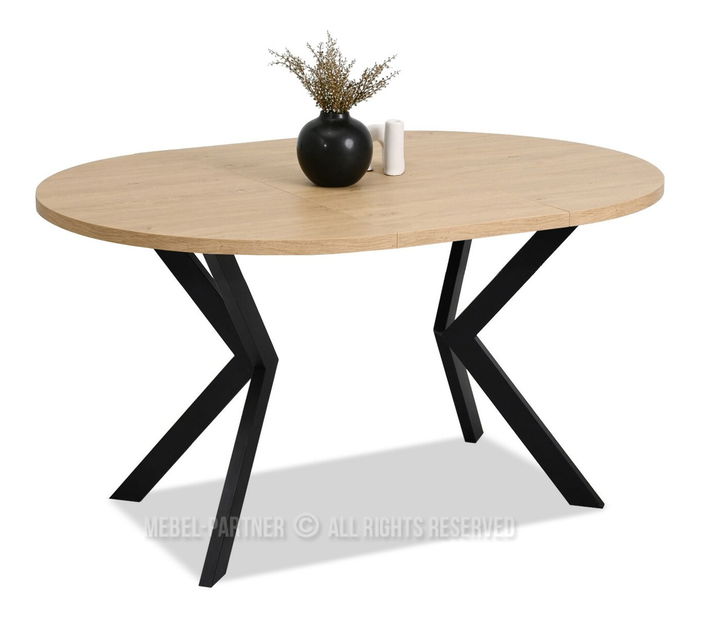 Jídelní stůl Rompa (dub + černá)