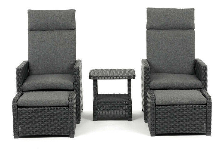 Zahradní sestava Lautro (šedá)