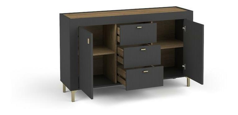 Komoda Mossana MO6 (černá)