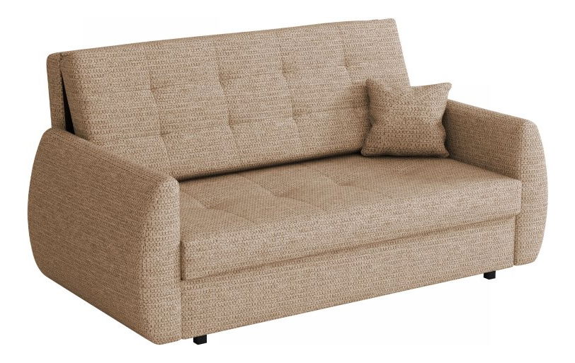 Rozkládací pohovka Clovea Art III (hnědá) (s úl. prostorem)