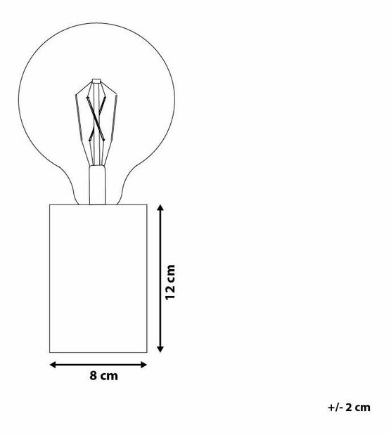 Stolní lampa Garoua (světlé dřevo)