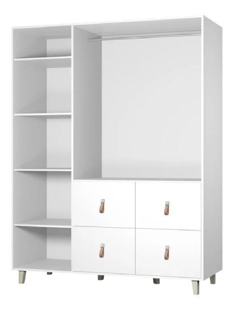 Šatní skříň Famira 3D (bílá)