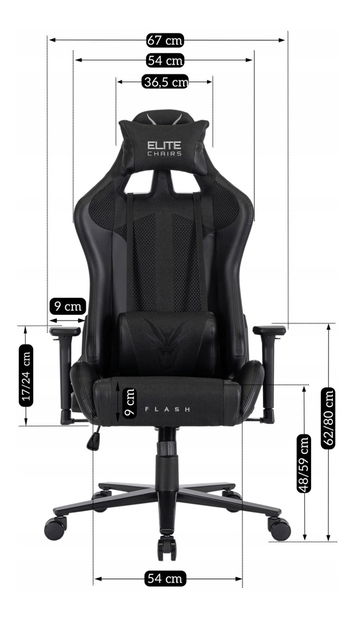 Herní křeslo Fomentan (černá)