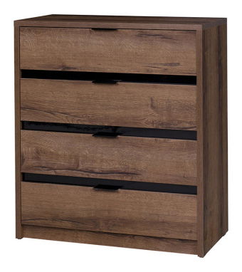 Komoda Desayuno K4SZ (dub monastery + lesk černý)