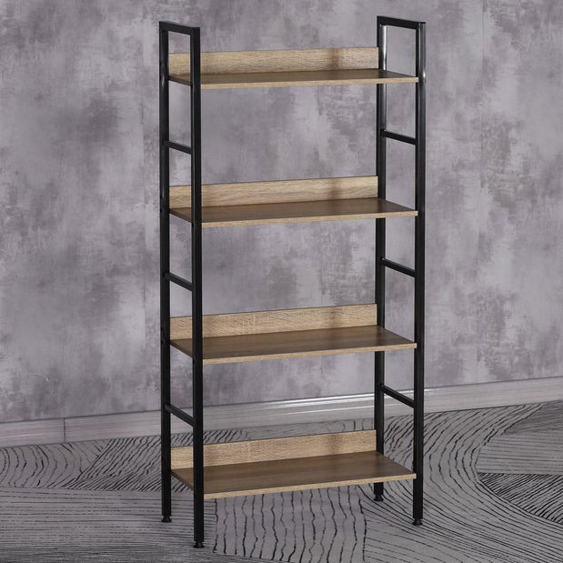 Regál Garante (dub + černá)