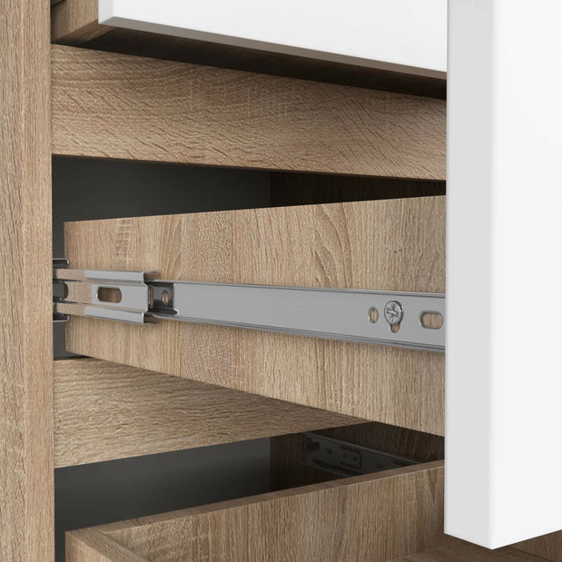 Komoda Colisiono (dub sonoma + bílá)