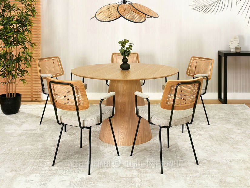 Židle Cleo (dub + černá)