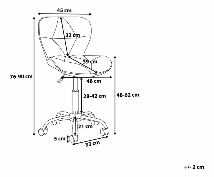 Kancelářská židle Ville (šedá)