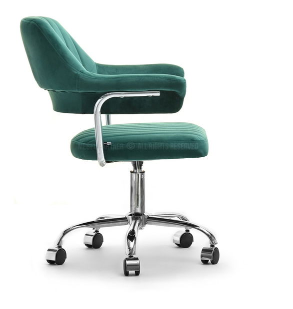 Židle Merylyn (zelená + chromová)