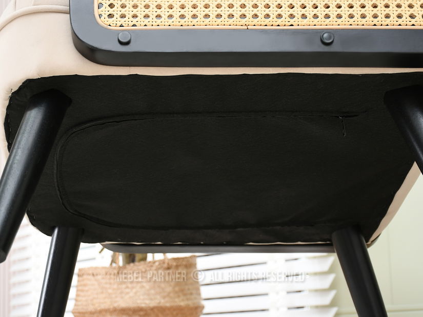 Křeslo Will (béžová + černá)