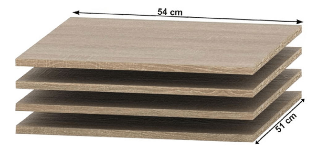 Police do skříně 036-00 Asista (dub sonoma)