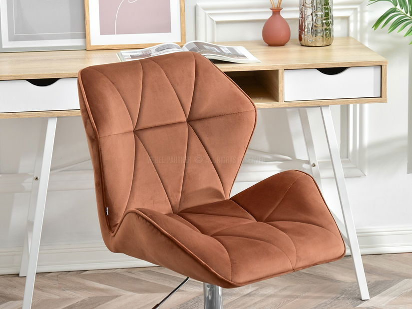 Křeslo Velma M (měděná + chromová)