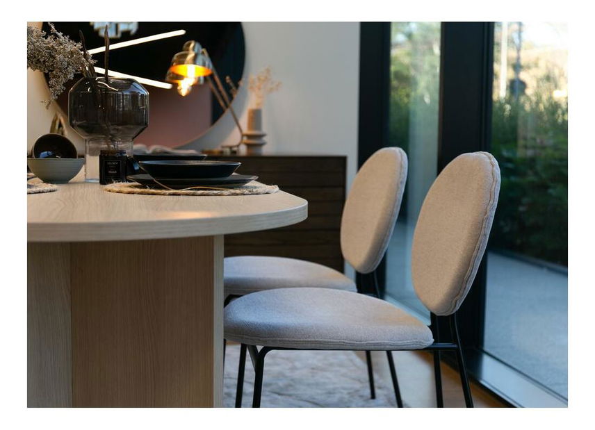 Jídelní židle Harley (béžová + černá)