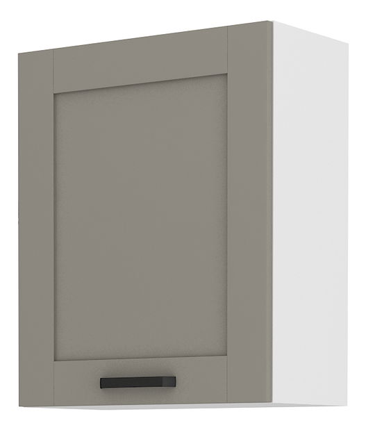 Horní kuchyňská skříňka Lucid 60 G 72 1F (claygrey + bílá)