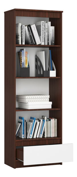 Regál Radha (wenge + bílá)