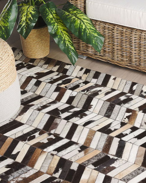 Koberec 160x230 cm ALYA (hnědá + krémová)