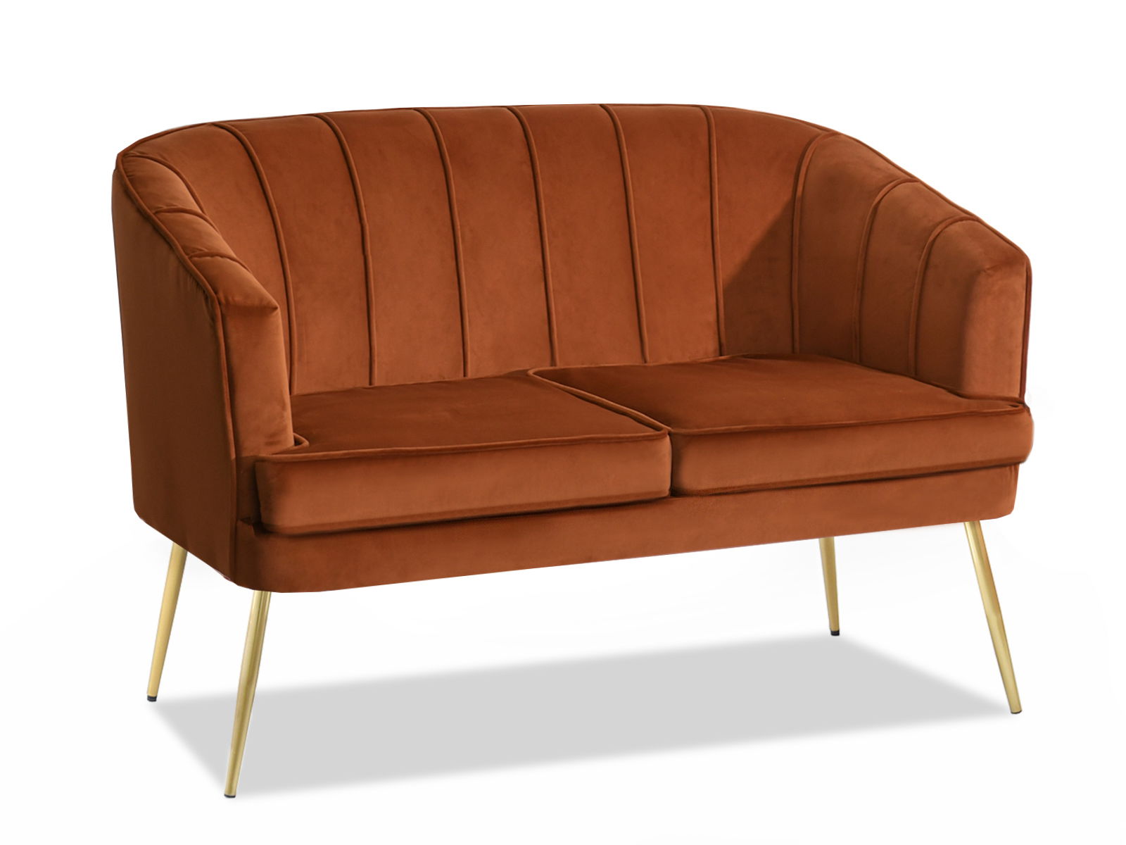 Pohovka Etimee S (měděná + černá)