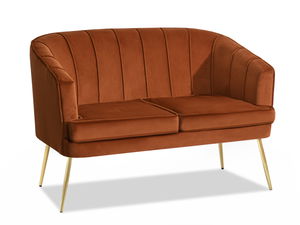 Pohovka Etimee S (měděná + černá)