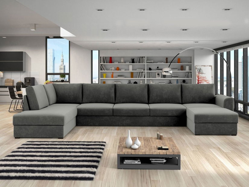 Rohová sedací souprava Celeste (bílá)