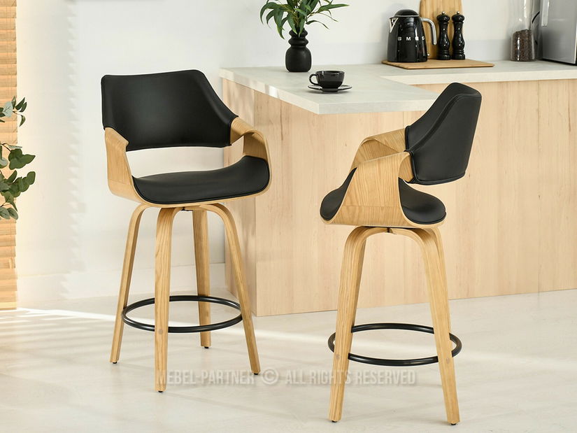 Barová židle Rolenzono H65 (černá)