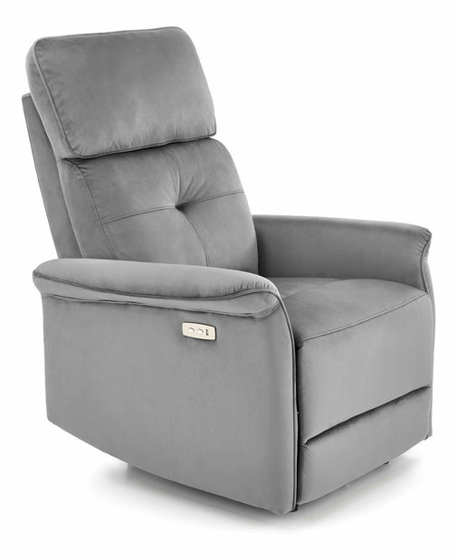 Rozkládací křeslo Shane (šedá)