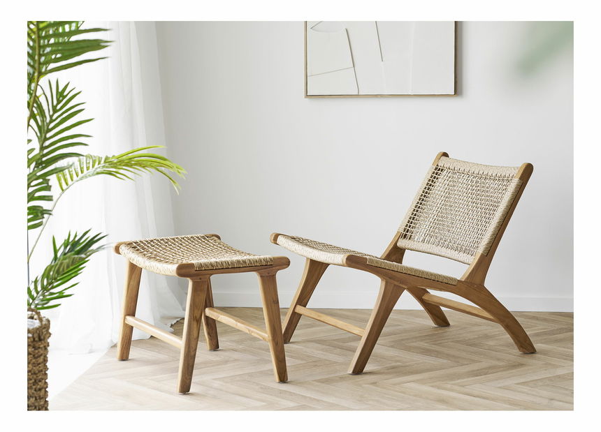 Taburetka Drateriaora 3 (přírodní)