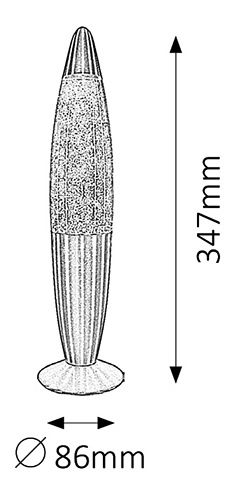 Dekorativní svítidlo Glitter Mini 4116 (červená + stříbrná)