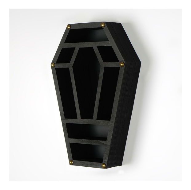 Dekorativní nástěnná police Ketina 1 (černá)