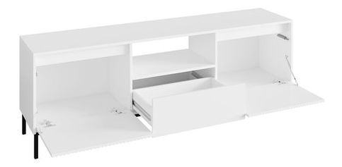 TV skříňka Somkera 2K1SZ (bílá + černá)