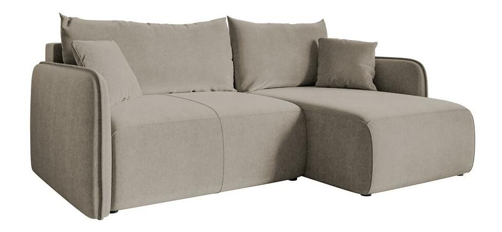 Rohová sedací souprava Mamma (béžovošedá + černá)