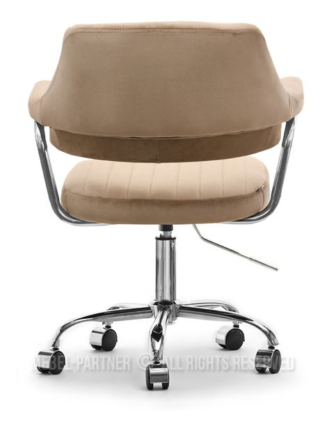 Židle Merylyn (béžová + chromová)