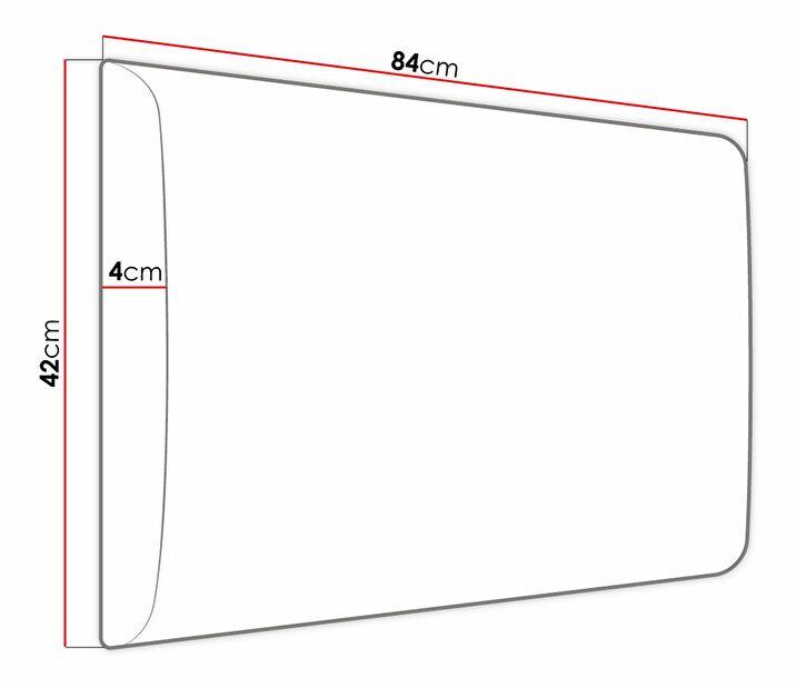 Čalouněný nástěnný panel Pazara 84x42 (ekokůže soft 11 (černá)